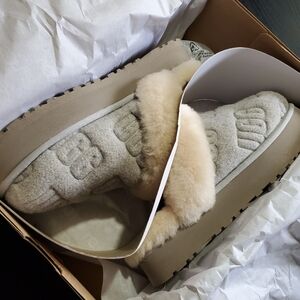 UGG DIsquette felted platform slipper